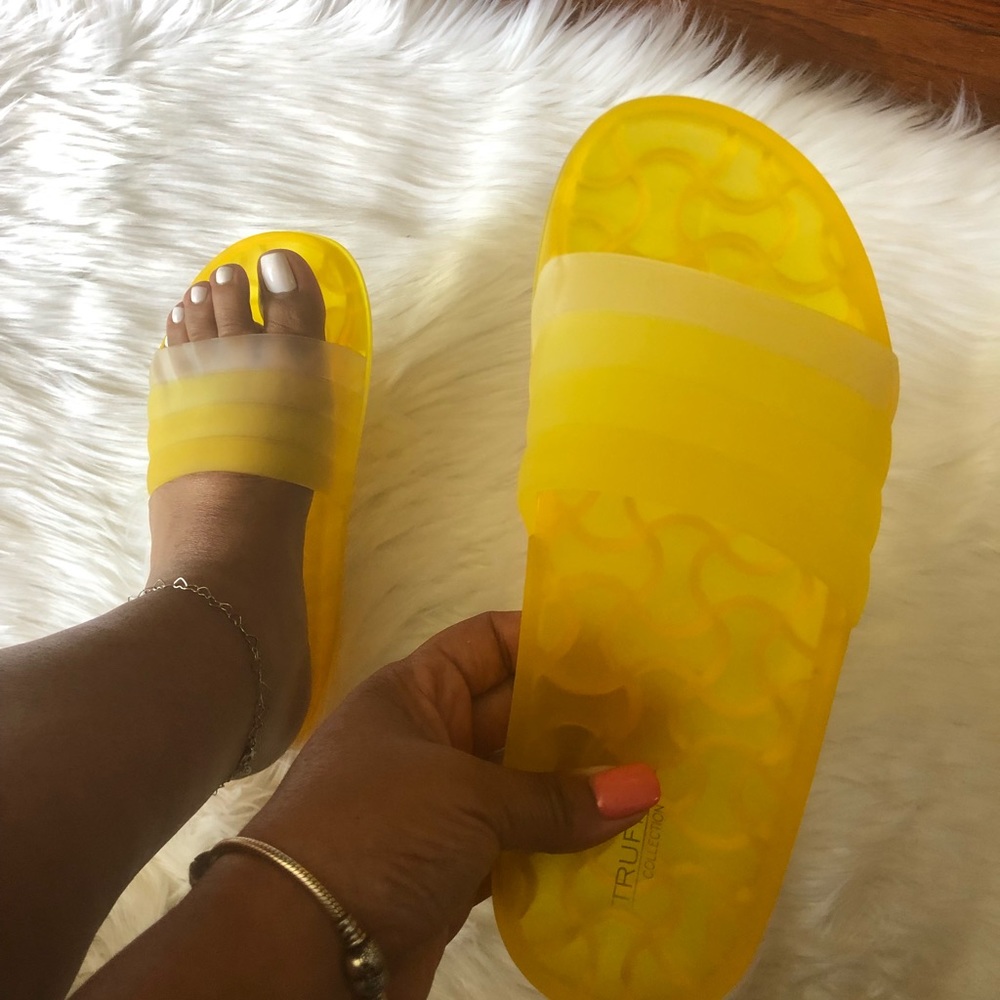 Yellow and clear transparent  jelli slide